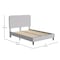 Flash Furniture Light Grey Queen Fabric Upholstered Platform Bed HG-3WPB21-Q03-Q-GY-GG - alternate 9